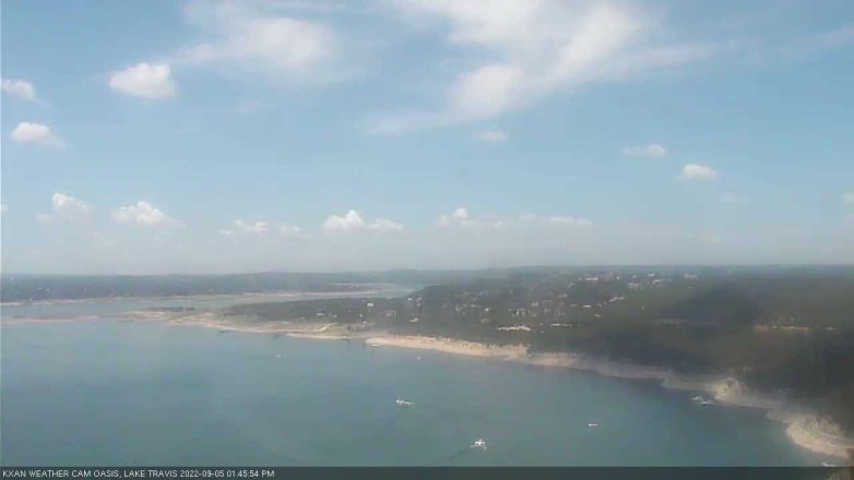 Lake Travis webcam, September 5, 2022 1:45 PM CT