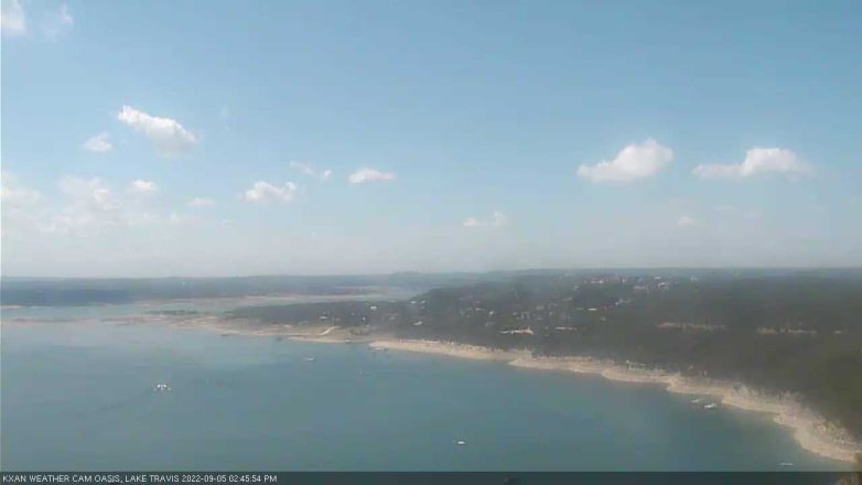 Lake Travis webcam, September 5, 2022 2:45 PM CT