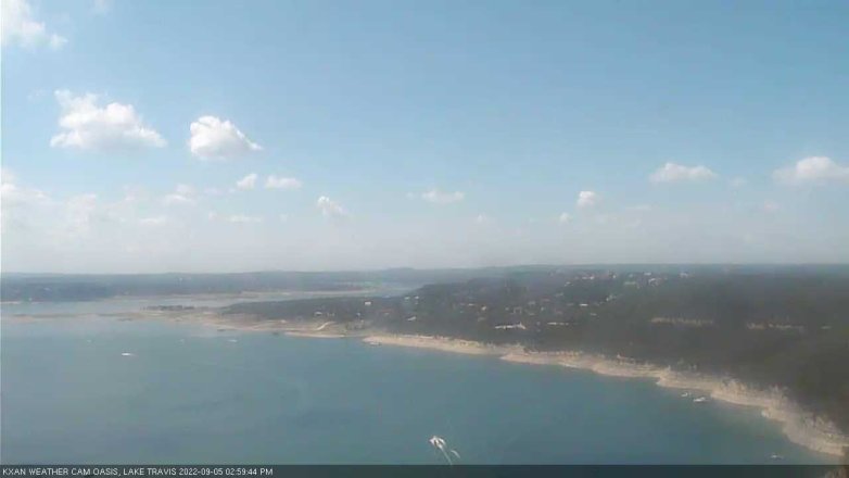 Lake Travis webcam, September 5, 2022 3:00 PM CT