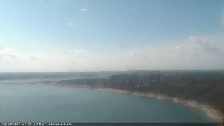 Lake Travis webcam, September 5, 2022 4:45 PM CT