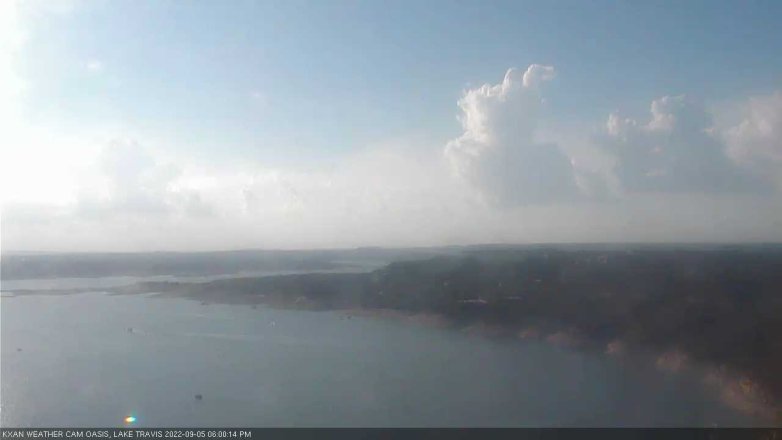 Lake Travis webcam, September 5, 2022 6:00 PM CT
