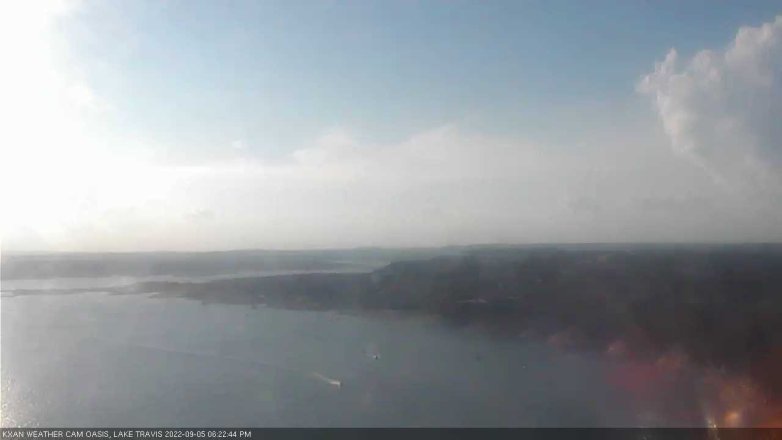 Lake Travis webcam, September 5, 2022 6:25 PM CT