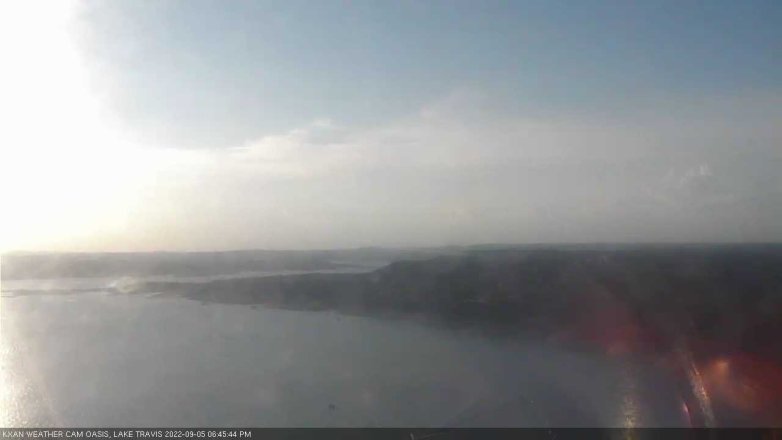 Lake Travis webcam, September 5, 2022 6:45 PM CT