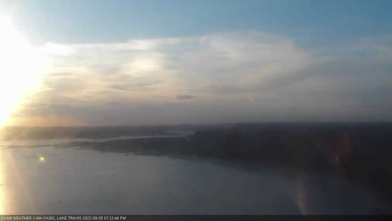 Lake Travis webcam, September 5, 2022 7:25 PM CT