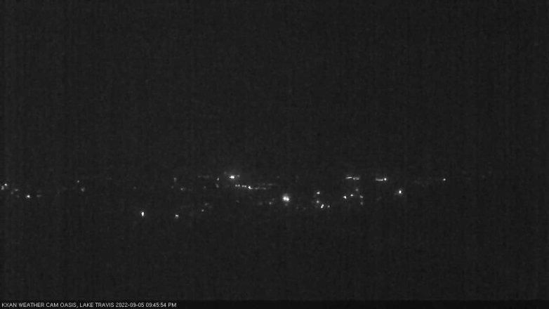 Lake Travis webcam, September 5, 2022 9:45 PM CT
