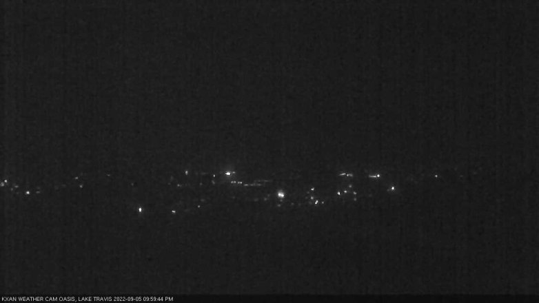 Lake Travis webcam, September 5, 2022 10:00 PM CT