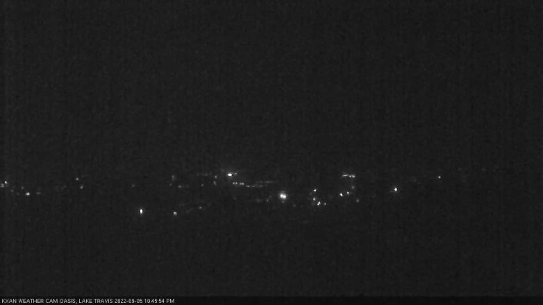 Lake Travis webcam, September 5, 2022 10:45 PM CT