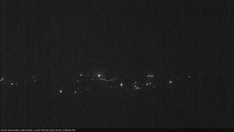 Lake Travis webcam, September 5, 2022 11:00 PM CT