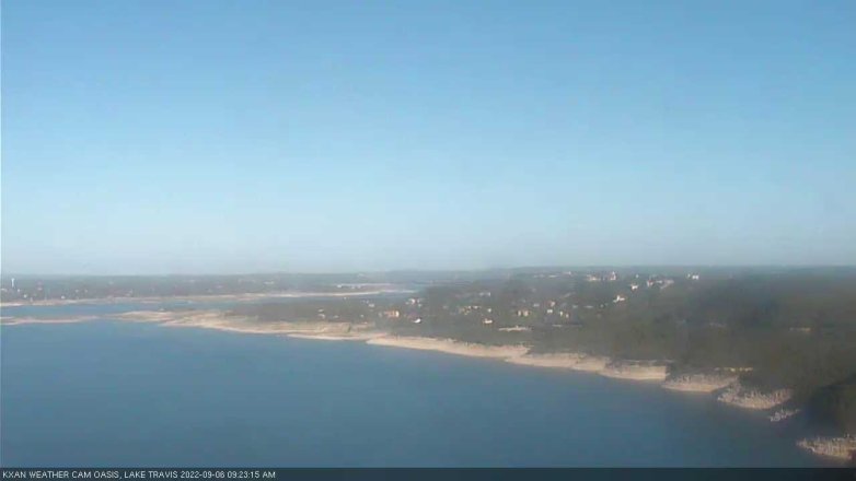 Lake Travis webcam, September 6, 2022 9:25 AM CT