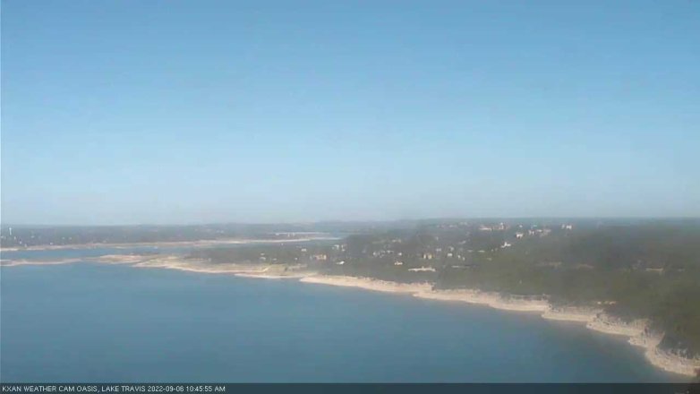Lake Travis webcam, September 6, 2022 10:45 AM CT