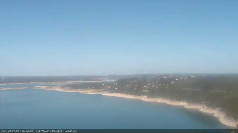 Lake Travis webcam, September 6, 2022 11:45 AM CT