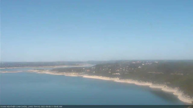 Lake Travis webcam, September 6, 2022 12:00 PM CT