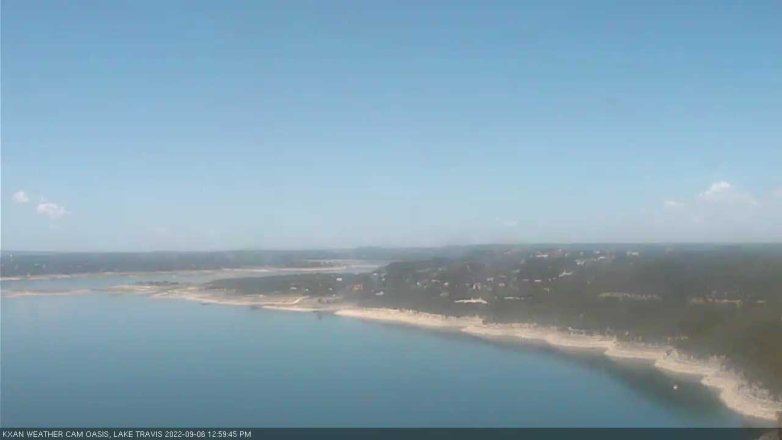 Lake Travis webcam, September 6, 2022 1:00 PM CT