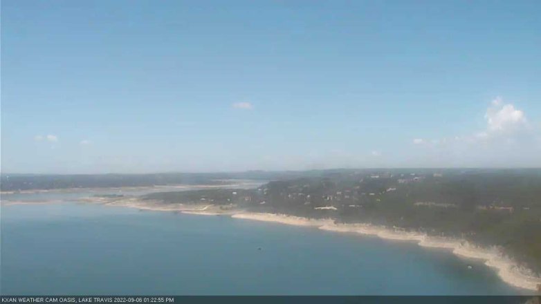 Lake Travis webcam, September 6, 2022 1:25 PM CT