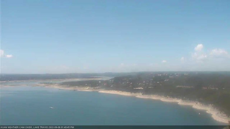 Lake Travis webcam, September 6, 2022 1:45 PM CT