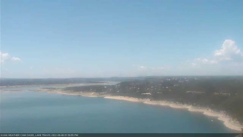 Lake Travis webcam, September 6, 2022 2:00 PM CT