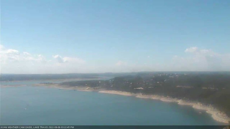 Lake Travis webcam, September 6, 2022 3:25 PM CT
