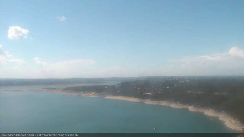 Lake Travis webcam, September 6, 2022 3:45 PM CT