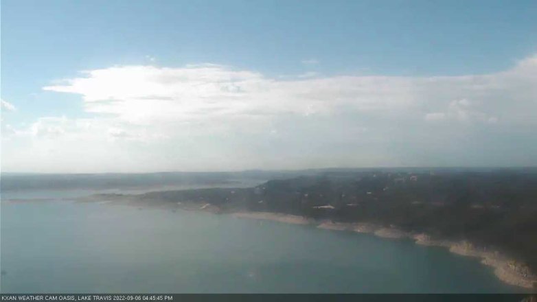 Lake Travis webcam, September 6, 2022 4:45 PM CT