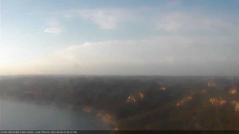 Lake Travis webcam, September 6, 2022 7:00 PM CT
