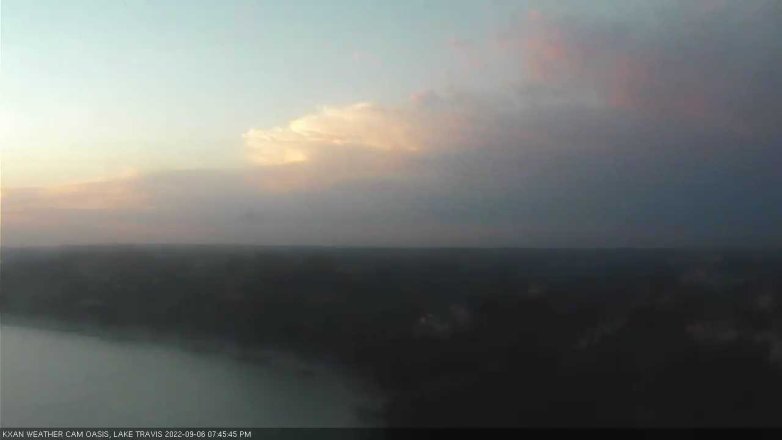 Lake Travis webcam, September 6, 2022 7:45 PM CT