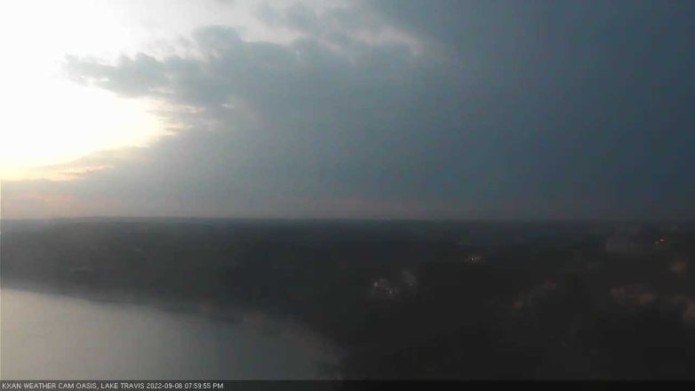 Lake Travis webcam, September 6, 2022 8:00 PM CT