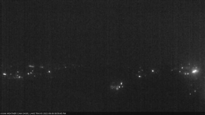 Lake Travis webcam, September 6, 2022 9:00 PM CT