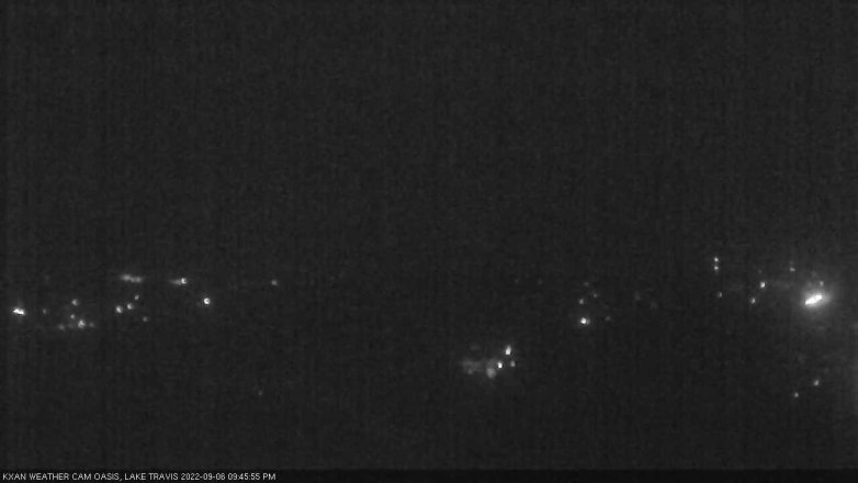 Lake Travis webcam, September 6, 2022 9:45 PM CT