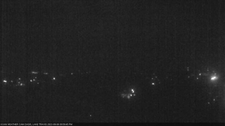 Lake Travis webcam, September 6, 2022 10:00 PM CT