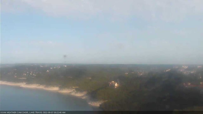 Lake Travis webcam, September 7, 2022 9:25 AM CT
