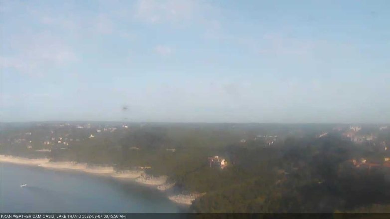 Lake Travis webcam, September 7, 2022 9:45 AM CT