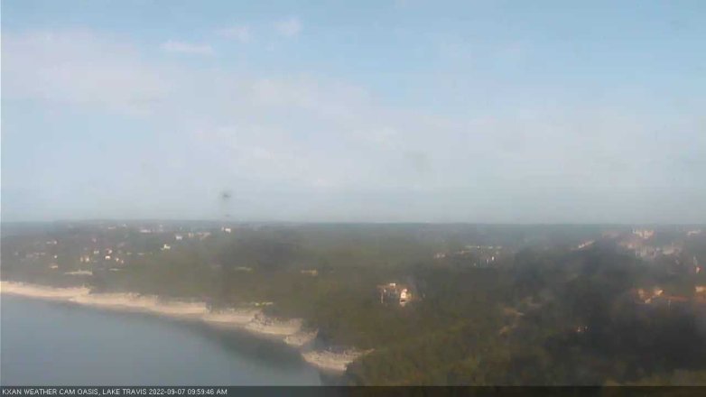 Lake Travis webcam, September 7, 2022 10:00 AM CT
