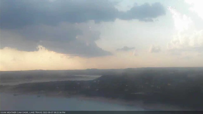 Lake Travis webcam, September 7, 2022 6:25 PM CT