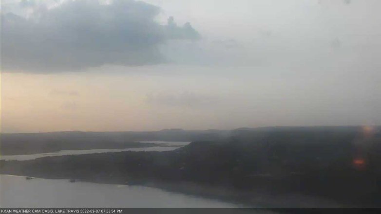 Lake Travis webcam, September 7, 2022 7:25 PM CT