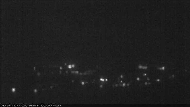 Lake Travis webcam, September 7, 2022 9:25 PM CT