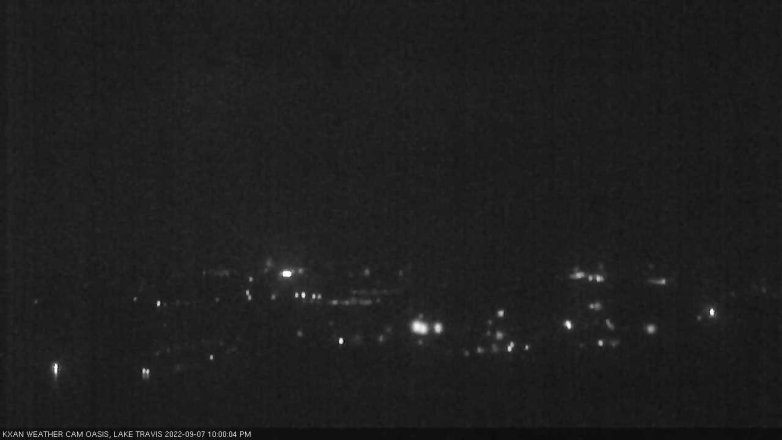 Lake Travis webcam, September 7, 2022 10:00 PM CT
