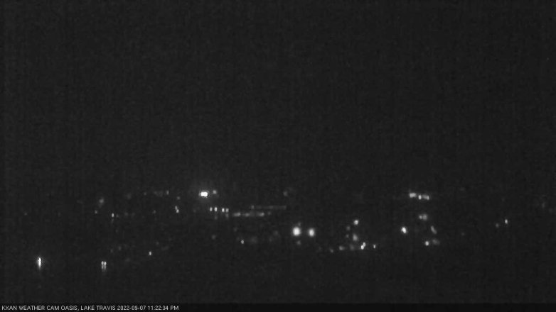 Lake Travis webcam, September 7, 2022 11:25 PM CT