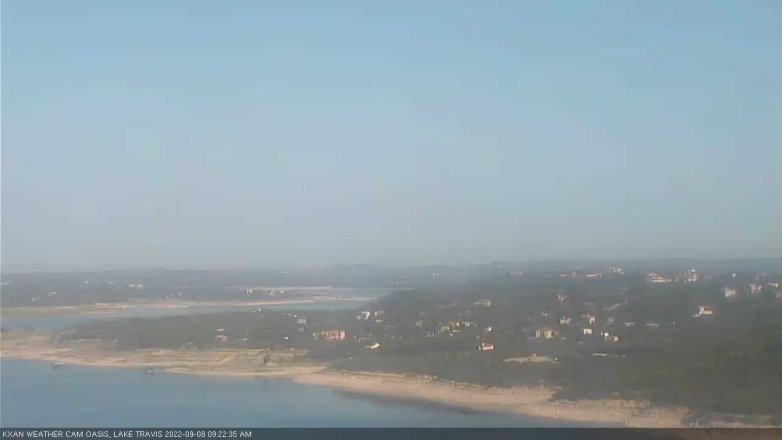 Lake Travis webcam, September 8, 2022 9:25 AM CT