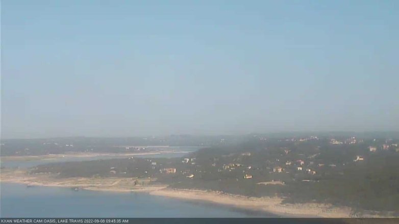 Lake Travis webcam, September 8, 2022 9:45 AM CT