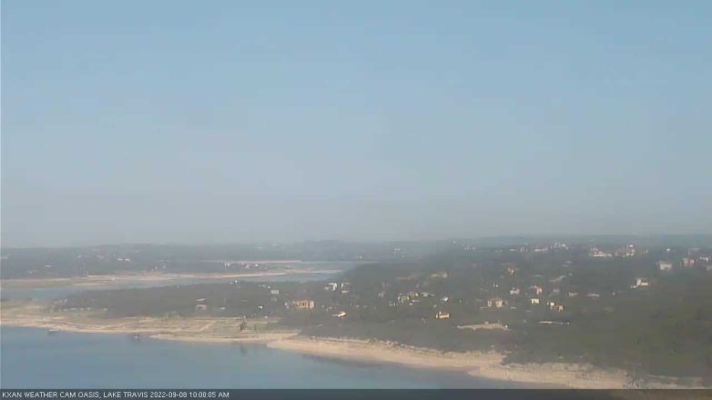Lake Travis webcam, September 8, 2022 10:00 AM CT