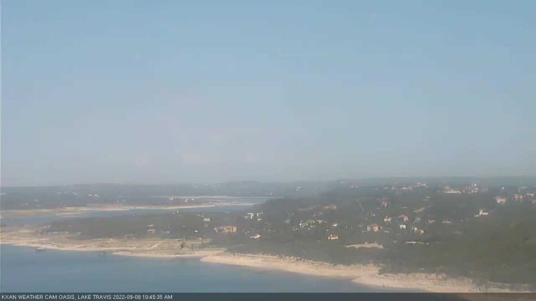 Lake Travis webcam, September 8, 2022 10:45 AM CT