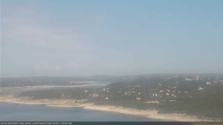 Lake Travis webcam, September 8, 2022 11:00 AM CT
