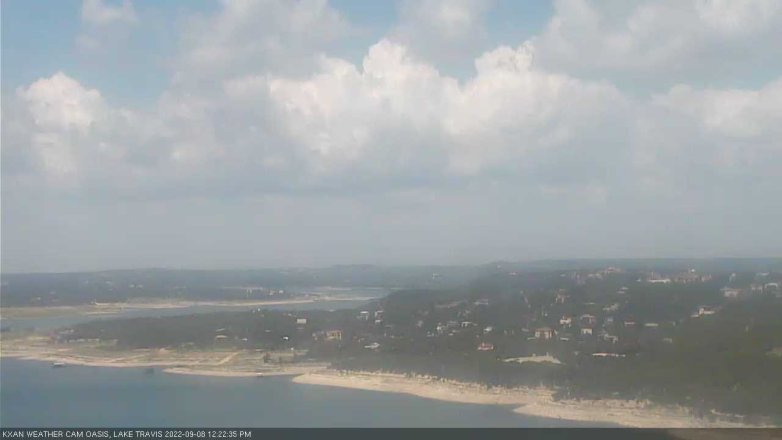 Lake Travis webcam, September 8, 2022 12:25 PM CT