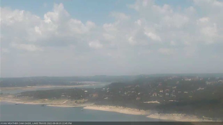 Lake Travis webcam, September 8, 2022 1:25 PM CT