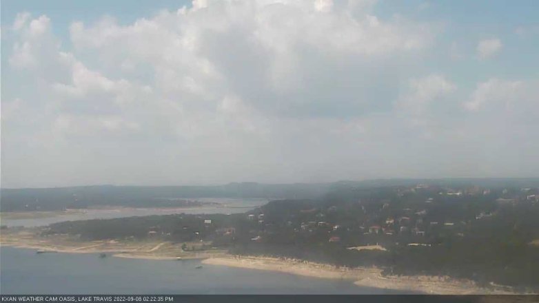 Lake Travis webcam, September 8, 2022 2:25 PM CT