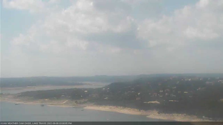 Lake Travis webcam, September 8, 2022 3:00 PM CT