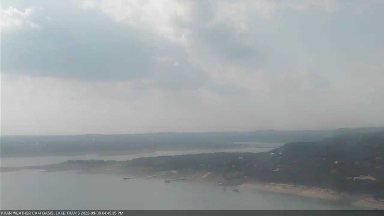 Lake Travis webcam, September 8, 2022 4:45 PM CT