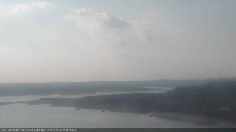 Lake Travis webcam, September 8, 2022 5:45 PM CT