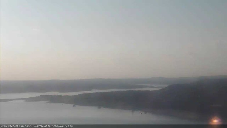 Lake Travis webcam, September 8, 2022 6:25 PM CT