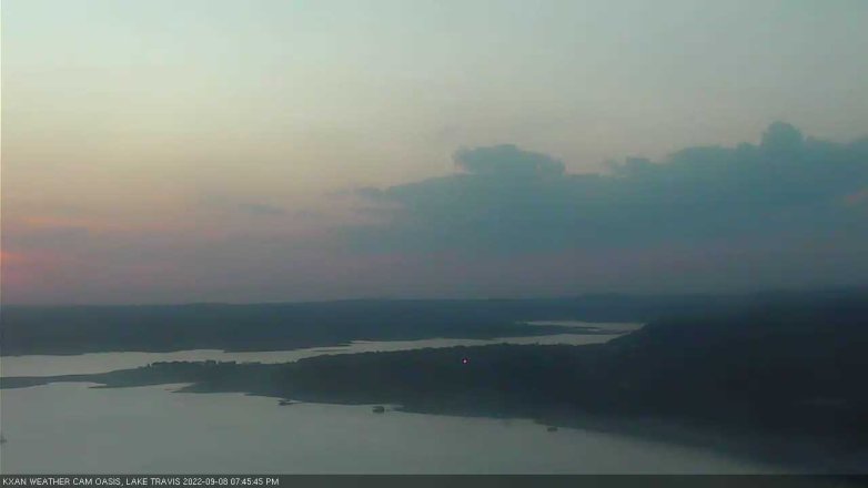 Lake Travis webcam, September 8, 2022 7:45 PM CT
